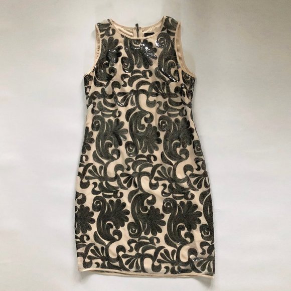 Vince Camuto Paisley Sequin Mini Party Dress - Picture 1 of 7